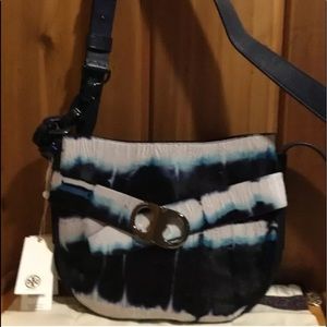 TORY BURCH Gemini Link Tie Dye Leather Crossbody EUC